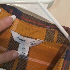 Old navy plaid flannel.